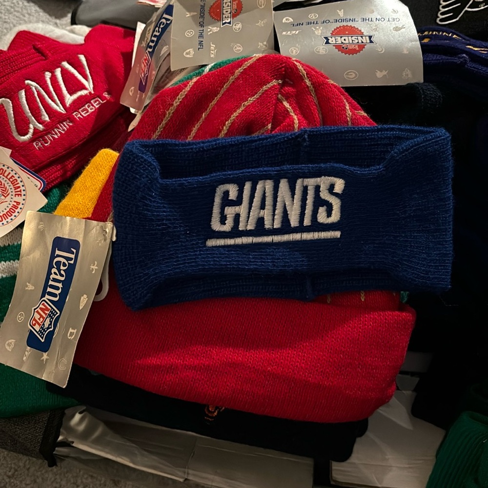 New York giants vintage ear warmers winter gear